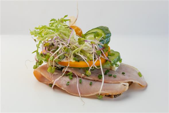 Smørrebrød m/skinke