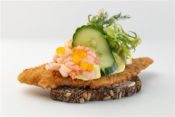 Smørrebrød m/ Fiskefilet