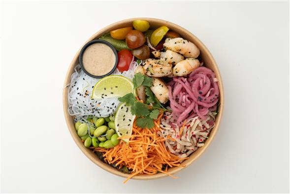 Poke Bowl m. tigerrejer
