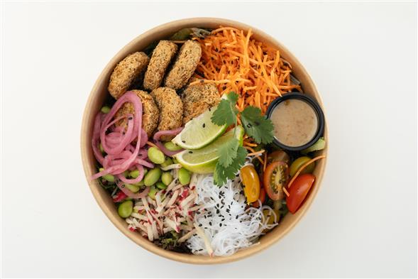 Poke bowl m/ falafel